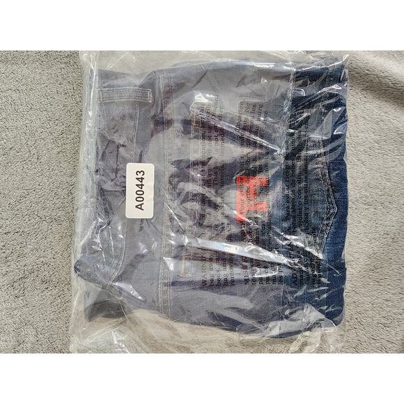 Vintage Y2K Tommy Hilfiger High Rise Denim Jeans Size 31 Dark Wash Red Logo - Picture 9 of 9